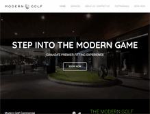 Tablet Screenshot of moderngolf.ca